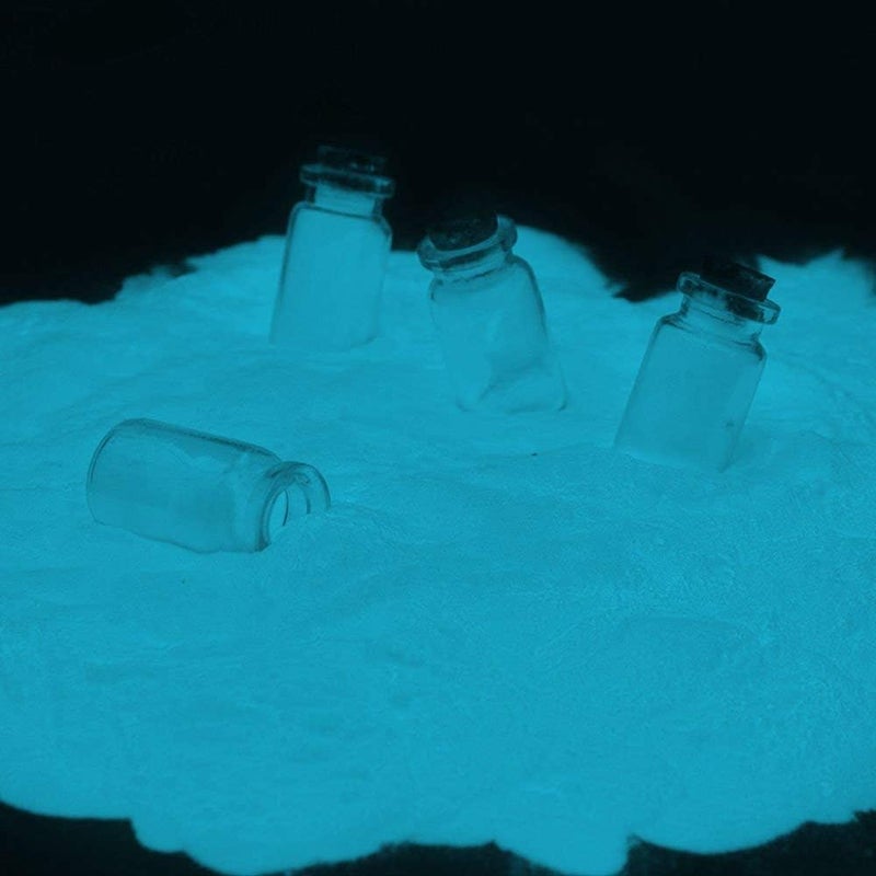 Procart Glow in The Dark Pigment Phosphorescent Glow Powder 3.52 Ounce (100 g) Water Based (Green) (Aqua-Turquoise) - Image 4